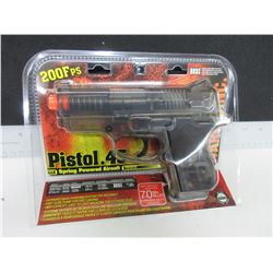 New Air Soft .45 Cal Pistol 200fps spring powered / large Magazine 70bb's