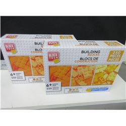 2 New 250 piece sets of Lego style Building blocks / 500pc total/work with