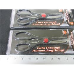2 New Magic Kitchen Shears / cuts through almost anything