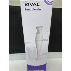 New Rival Hand Blender beaker inc./ stainless blade chops,purees,minces & blends