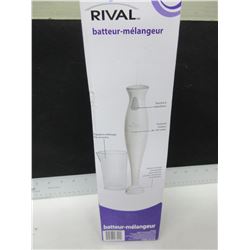 New Rival Hand Blender beaker inc./ stainless blade chops,purees,minces & blends