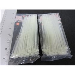 2 new packs of 6 inch Cable/Zipties 100 per pack