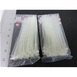 2 new packs of 6 inch Cable/Zipties 100 per pack