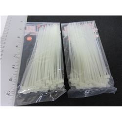 2 new packs of 6 inch Cable/Zipties 100 per pack