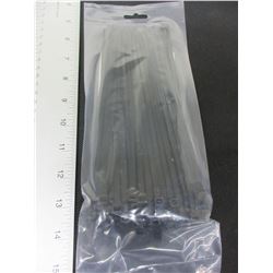 New pack of Cable/Zipties 8" Heavy Duty black / 100 pieces