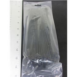 New pack of Cable/Zipties 8" Heavy Duty black / 100 pieces