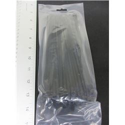 New pack of Cable/Zipties 8" Heavy Duty black / 100 pieces