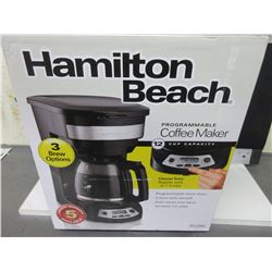 New Hamilton Beach 12 Cup Programmable Coffee Maker / auto shut off and more