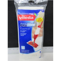 New 10 pack of Vileda ProMist mop Refills / washable