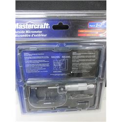 New Mastercraft Outside Micrometer /  1 - 2" range in o.0001" increments
