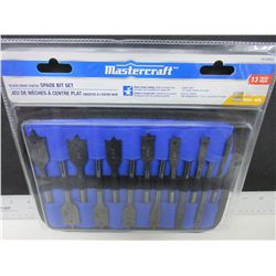 New Mastercraft Spade bit Set / 13 pieces