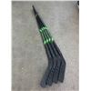 Image 1 : New Lot of 4 Street Invasion Street/Ball/Floor Hockey Stick's / green