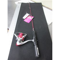 New ShakeSpear Lady Glacier Ice Fishing Rod & Reel Combo / NOTE: the