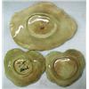 Image 2 : Three majolica leaf dishes including two 5" and on