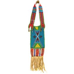 Crow Beaded Bag