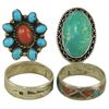 Image 1 : 4 Navajo/Hopi Rings