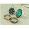 Image 3 : 4 Navajo/Hopi Rings