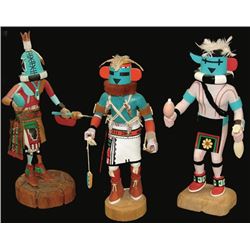 3 Hopi Kachina Carvings