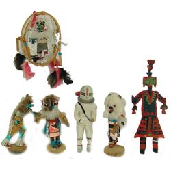 6 Kachina Carvings