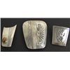 Image 1 : 3 Silver Bolo Tie Slides