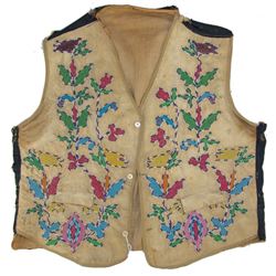 Santee Sioux Beaded Child's Vest