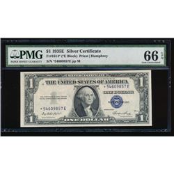 1935E $1 Silver Certificate Star Note PMG 66EPQ