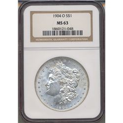 1904-O $1 Morgan Silver Dollar Coin NGC MS63