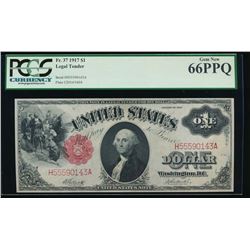 1917 $1 Legal Tender Note PCGS 66PPQ