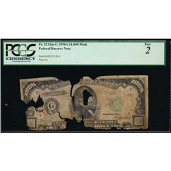 1934A $1000 Chicago Federal Reserve Note PCGS 2