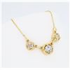 Image 3 : 14KT Yellow Gold 0.90ctw Diamond Pendant with Chain