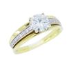 Image 3 : 18KT Yellow Gold 0.98ctw Diamond Ring