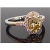 Image 6 : 18KT Two Tone Rose and White Gold 1.25ctw Diamond Ring