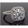 Image 4 : Platinum 1.73ct GIA Cert Diamond Ring