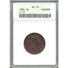 1804 Liberty Half Cent Coin ANACS AU55