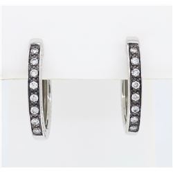 14KT White Gold 0.25ct Diamond Earrings
