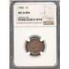 Image 1 : 1906 Indian Head Cent PCGS MS64BN