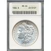 1886 $1 Morgan Silver Dollar Coin ANACS MS64