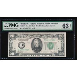 1934C $20 Cleveland Federal Reserve Note PMG 63EPQ