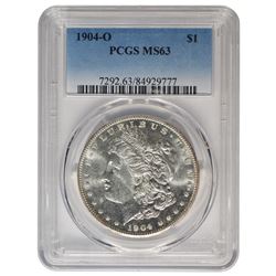 1904-O $1 Morgan Silver Dollar Coin PCGS MS63