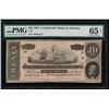 Image 1 : 1864 $20 Confederate States of America Note PMG 65EPQ