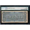 Image 2 : 1864 $20 Confederate States of America Note PMG 65EPQ