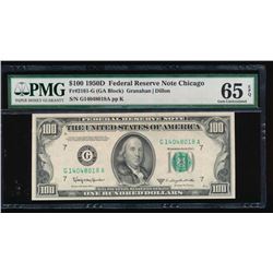 1950D $100 Chicago Federal Reserve Note PMG 65EPQ