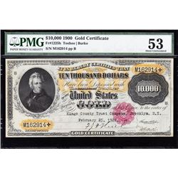 1900 $10,000 Gold Certificate PMG 53