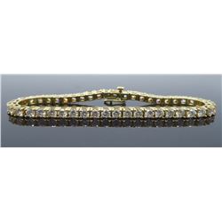 14KT Yellow Gold 6.00ctw Diamond Tennis Bracelet