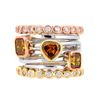 Image 1 : 14KT Tri Color Gold 2.18ctw Fancy Diamond Ring
