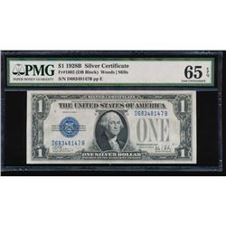 1928B $1 Silver Certificate PMG 65EPQ