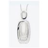 14KT White Gold 0.625ctw Diamond Pendant with Chain