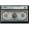 1914 $5 Chicago Federal Reserve Note PMG 63