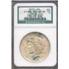 Image 1 : 1922 $1 Peace Silver Dollar Coin NGC MS64