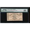 Image 1 : 1863 Five Cent North Carolina Obsolete Note PMG 64